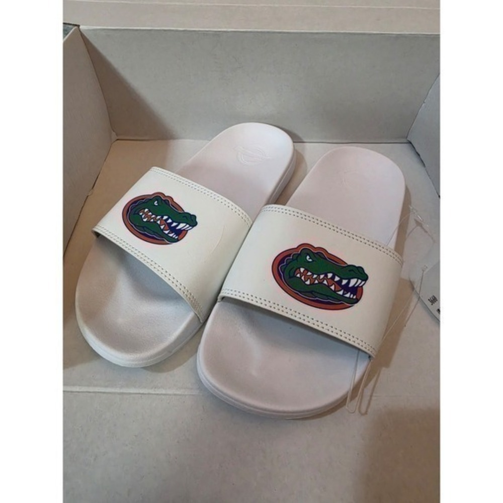BNWT ISlide Florida Gators White Mascot Slide Sandals Youth Size 3/4 NWT